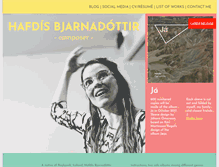 Tablet Screenshot of hafdisbjarnadottir.com